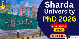 Sharda University PhD Admission 2026 Open